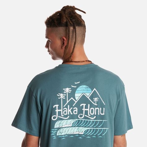 Polera Hombre Amanecer Verde Grisaceo Haka Honu-4