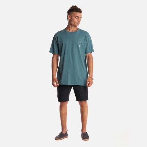 Polera Hombre Amanecer Verde Grisaceo Haka Honu-5