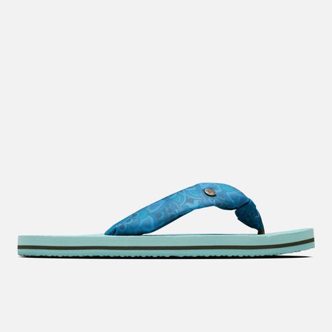 Sandalia Mujer Shancleta Verde Agua Haka Honu V25-0