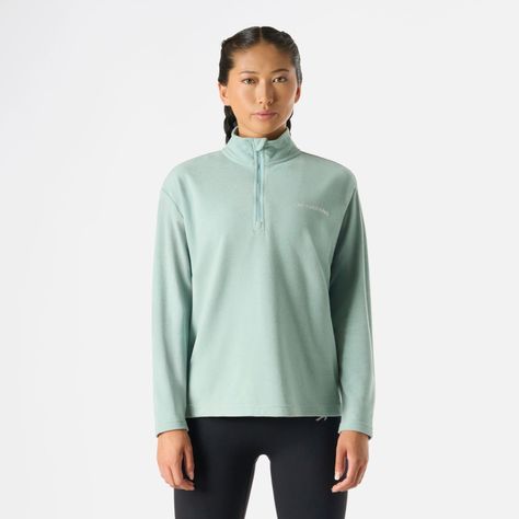 Polerón Mujer Cool Down 1/4 Zip Fleece Jade Vulcano-0