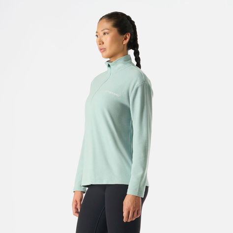 Polerón Mujer Cool Down 1/4 Zip Fleece Jade Vulcano-1