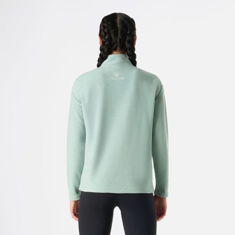 Polerón Mujer Cool Down 1/4 Zip Fleece Jade Vulcano-3