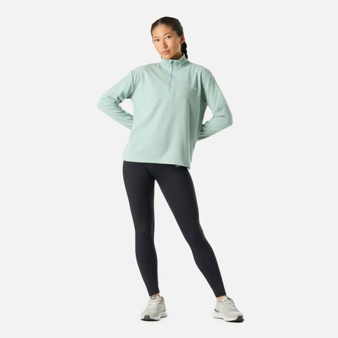 Polerón Mujer Cool Down 1/4 Zip Fleece Jade Vulcano-7