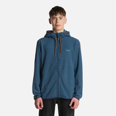 Polerón Teen Boy Stripes NanoF Full Zip Hoody Azul Lippi I25-0