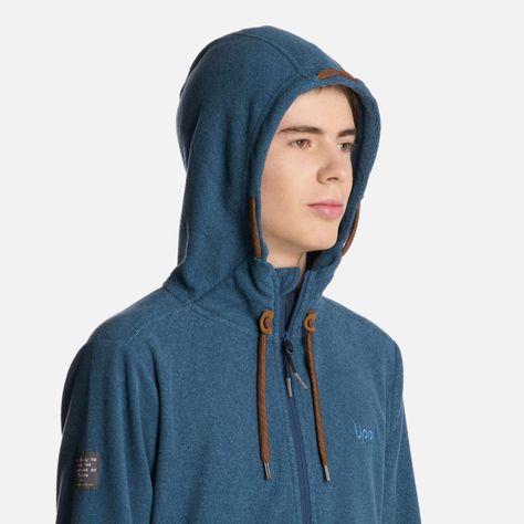 Polerón Teen Boy Stripes NanoF Full Zip Hoody Azul Lippi I25-3