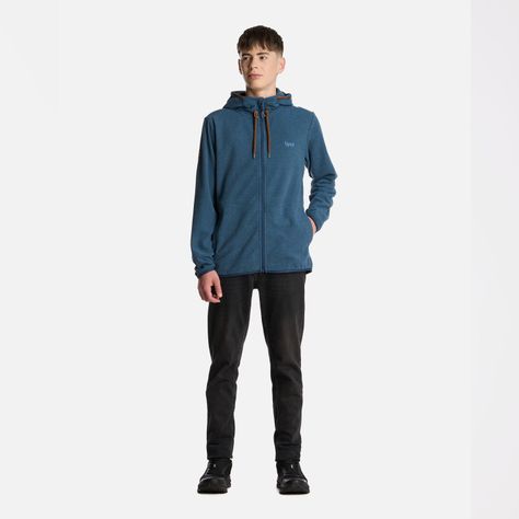 Polerón Teen Boy Stripes NanoF Full Zip Hoody Azul Lippi I25-5