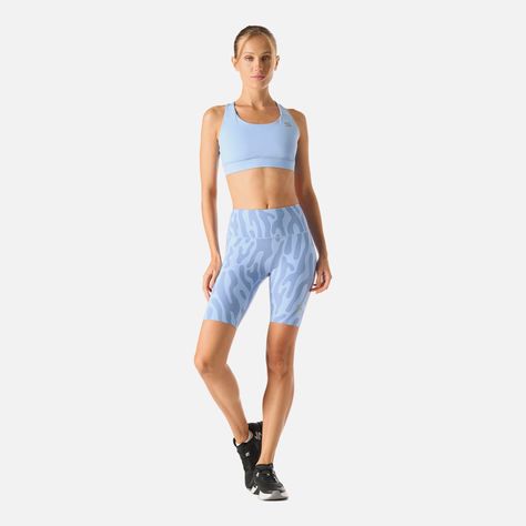Calza Mujer Tempo Biker Super High Rise Celeste Vulcano-6