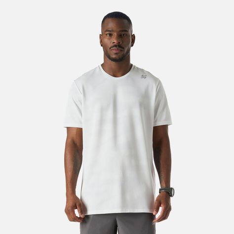Polera Hombre Built To Move Pro T-Shirt Blanco Vulcano-0