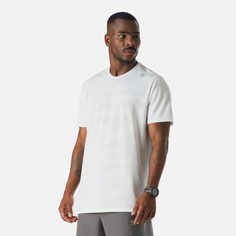 Polera Hombre Built To Move Pro T-Shirt Blanco Vulcano-1