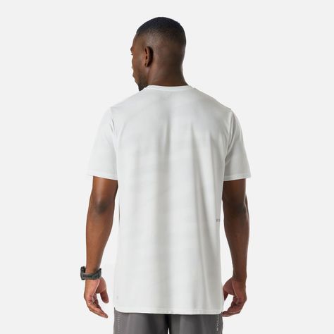 Polera Hombre Built To Move Pro T-Shirt Blanco Vulcano-3