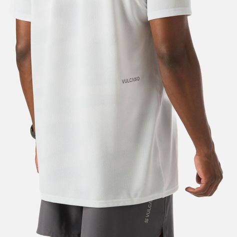 Polera Hombre Built To Move Pro T-Shirt Blanco Vulcano-5