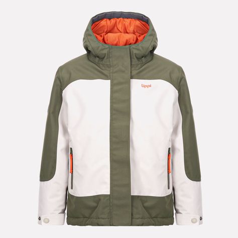 Chaqueta Niño Andes Snow B-Dry Hoody Jacket Arena Verde Musgo Lippi-0
