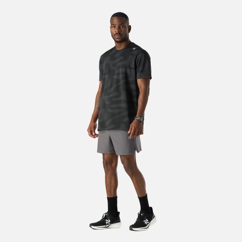 Polera Hombre Built To Move Pro T-Shirt Negro Vulcano-6