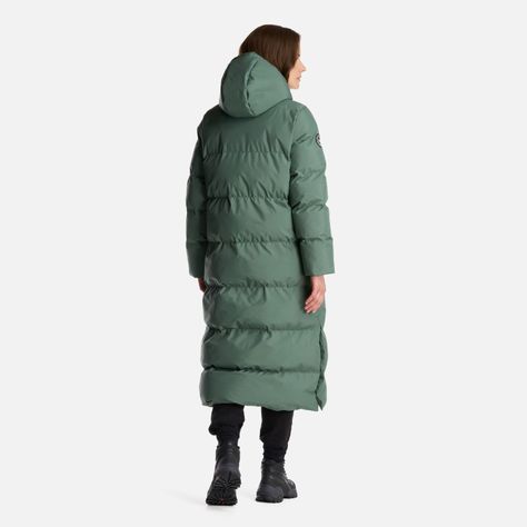 Chaqueta Mujer Long And Warm Steam Pro Hoody Jacket Verde Musgo Lippi-4
