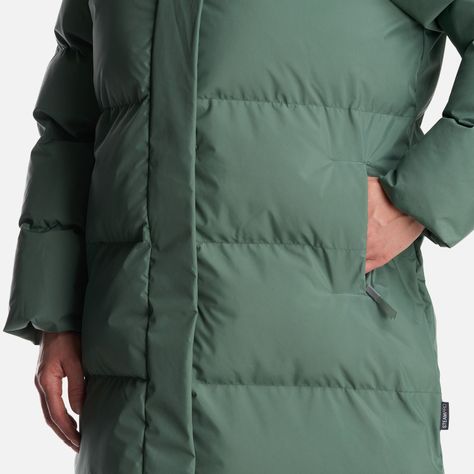 Chaqueta Mujer Long And Warm Steam Pro Hoody Jacket Verde Musgo Lippi-6