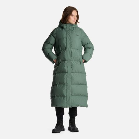 Chaqueta Mujer Long And Warm Steam Pro Hoody Jacket Verde Musgo Lippi-9