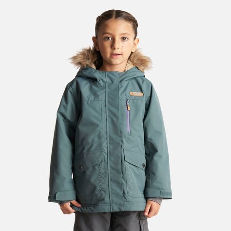 Chaqueta Niña Roble B-Dry Hoody Jacket Verde Grisaceo Lippi I23-1