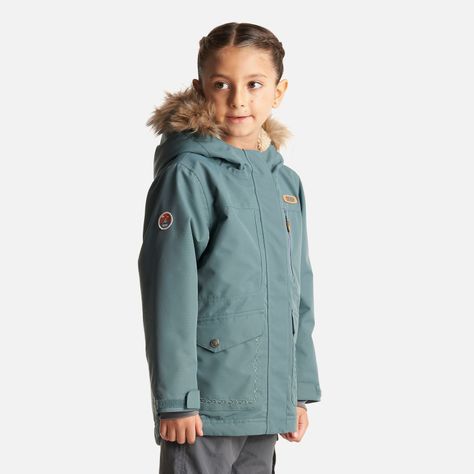 Chaqueta Niña Roble B-Dry Hoody Jacket Verde Grisaceo Lippi I23-2