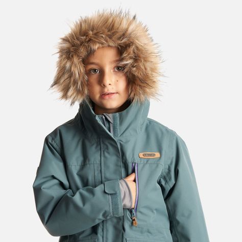 Chaqueta Niña Roble B-Dry Hoody Jacket Verde Grisaceo Lippi I23-4
