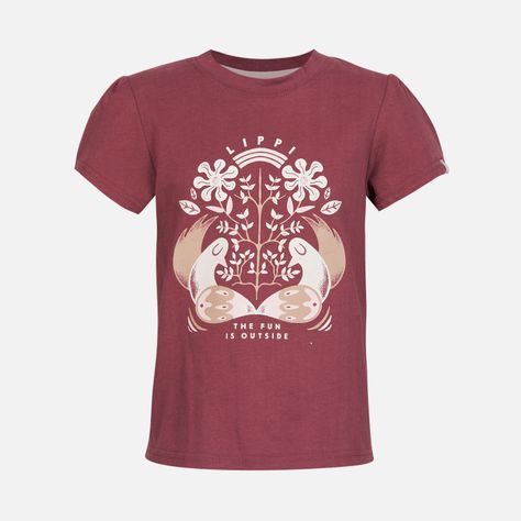 Polera Niña Country T-Shirt Frambuesa Oscuro Lippi-0