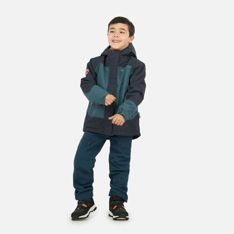 Chaqueta Niño Andes Snow B-Dry Hoody Jacket Azul Noche Lippi I23-5