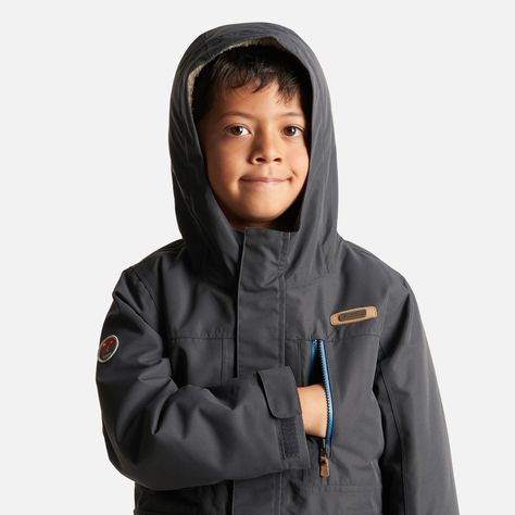 Chaqueta Niño Roble B-Dry Hoody Jacket Grafito Lippi I23-3