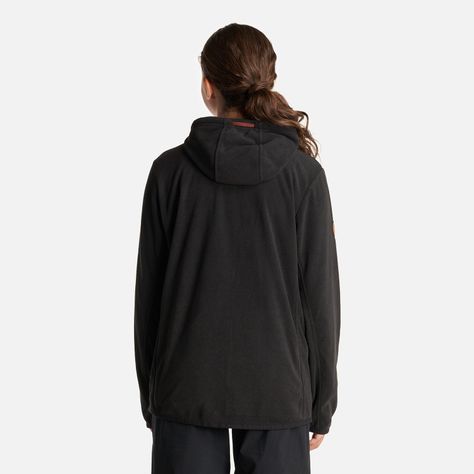 Poleron Teen Girl Stripes Nano-F Full Zip Hoody Negro Lippi I24-3