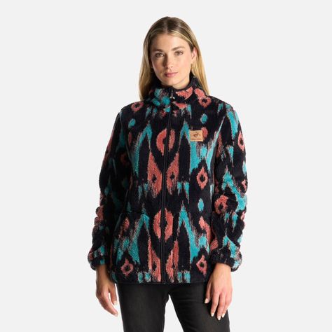 Poleron Mujer Caluro-sin Print Azul Haka Honu-1