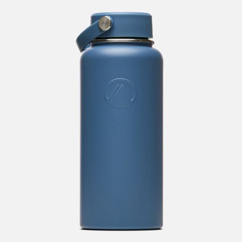 Botella Unisex Light Steel Wide Top Bottle 950ml Azul Lippi-1