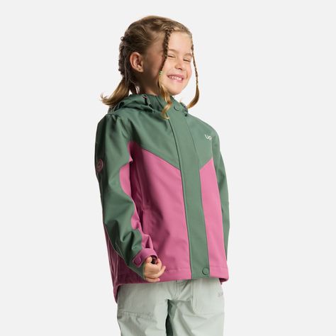 Chaqueta Niña Massif B-Dry Hoody Jacket Verde Musgo Lippi-2