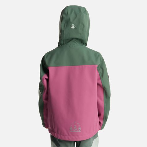 Chaqueta Niña Massif B-Dry Hoody Jacket Verde Musgo Lippi-3