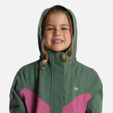 Chaqueta Niña Massif B-Dry Hoody Jacket Verde Musgo Lippi-4