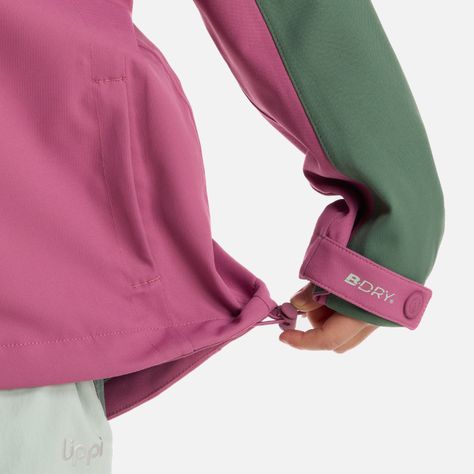 Chaqueta Niña Massif B-Dry Hoody Jacket Verde Musgo Lippi-5