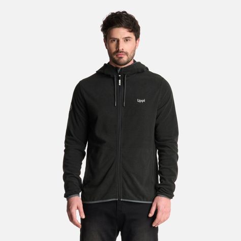 Polerón Hombre Stripes Nano-F Full Zip Hoody Negro Lippi-0