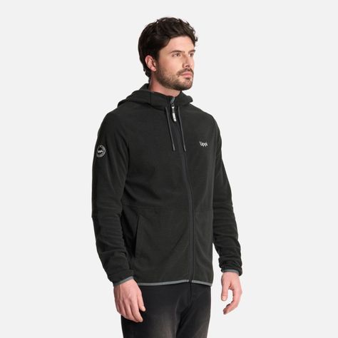 Polerón Hombre Stripes Nano-F Full Zip Hoody Negro Lippi-1
