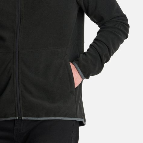 Polerón Hombre Stripes Nano-F Full Zip Hoody Negro Lippi-4
