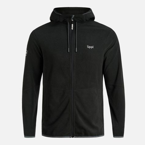 Polerón Hombre Stripes Nano-F Full Zip Hoody Negro Lippi-6