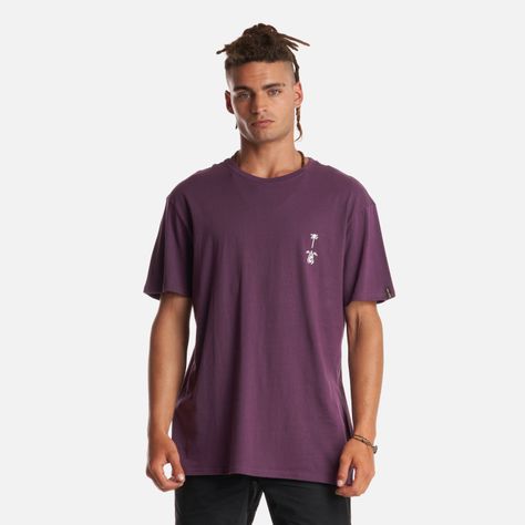 Polera Hombre Amanecer Morado Haka Honu-1