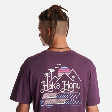 Polera Hombre Amanecer Morado Haka Honu-4