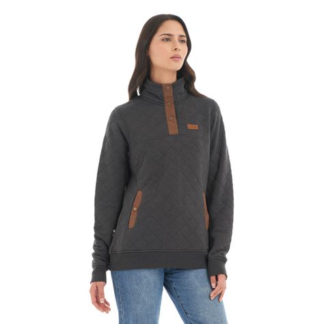Poleron Mujer Tokerau insulado Negro Haka Honu V22-2