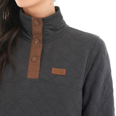 Poleron Mujer Tokerau insulado Negro Haka Honu V22-6
