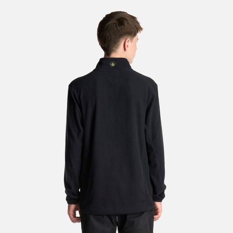 Poleron Teen Boy Mild Nano-F 14 Zip Negro Lippi I24-3
