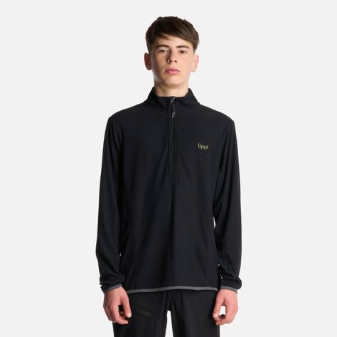 Polerón Teen Boy Mild Nano-F 14 Zip Negro Lippi-0