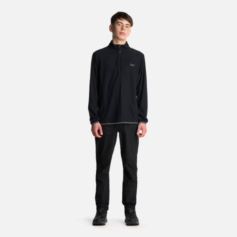 Polerón Teen Boy Mild Nano-F 14 Zip Negro Lippi-4