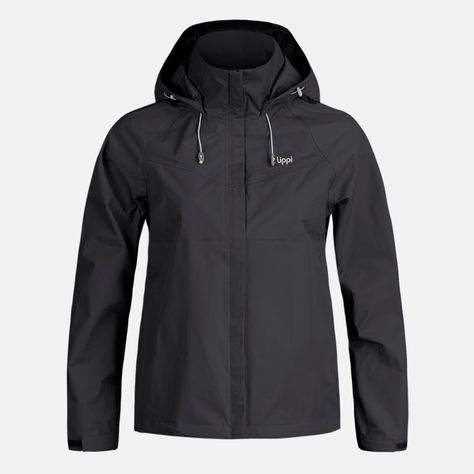 Chaqueta Mujer Alpine B-Dry Hoody Jacket Negro Lippi I23-0