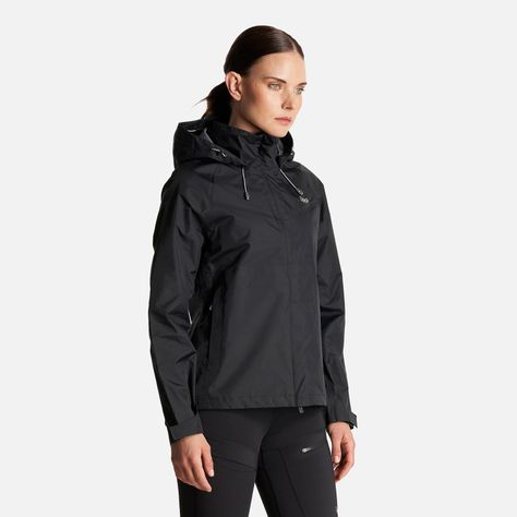 Chaqueta Mujer Alpine B-Dry Hoody Jacket Negro Lippi I23-2