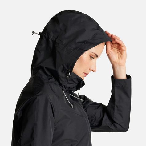 Chaqueta Mujer Alpine B-Dry Hoody Jacket Negro Lippi I23-6