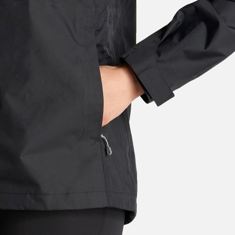 Chaqueta Mujer Alpine B-Dry Hoody Jacket Negro Lippi I23-8
