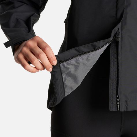 Chaqueta Mujer Alpine B-Dry Hoody Jacket Negro Lippi I23-9