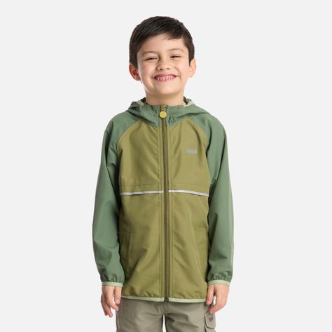 Chaqueta Niño Nightfall WindBreaker Hoody Jacket Verde Lippi-0